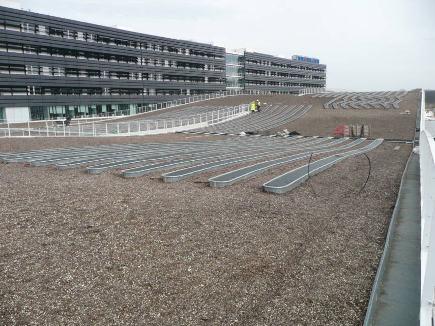 photo toiture végétalisée champs sur marne