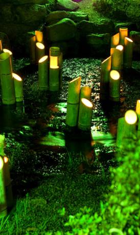 éclairage led dans un bassin