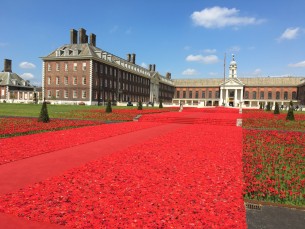 Chelsea Flower Show jardin rouge